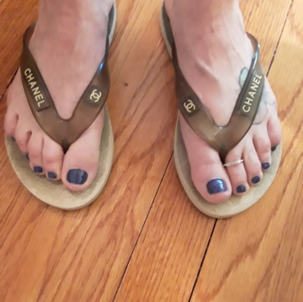 Chanel Flip Flops Vintage